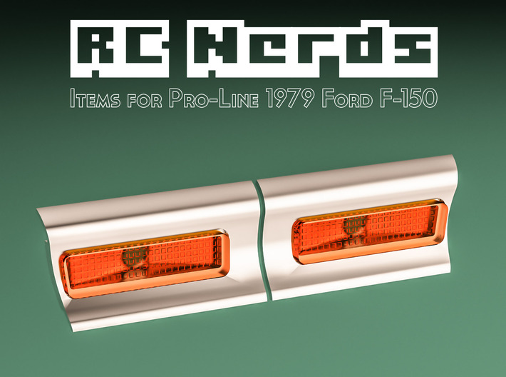 RCN086 Side light lenses for Ford F150 79 P-L 3d printed 