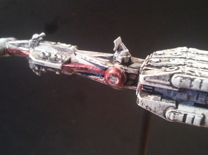 Rebellious Spaceship, 1:2700 3d printed Painted by the late Robert "Robiwon" Cass, used with permission