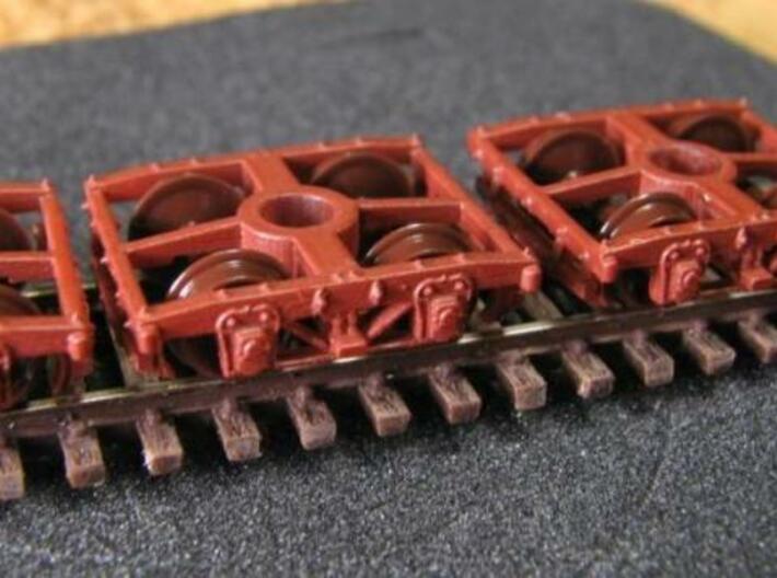 T30b 8 N wood beam trucks, Civil War USMRR, Bach 3d printed 