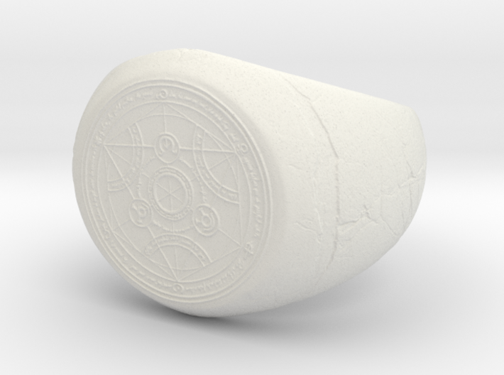 Alchemy Signet Ring 3d printed