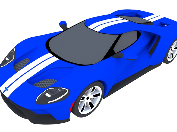 Ford GT - 2017 [150mm &amp; Blue] 3d printed