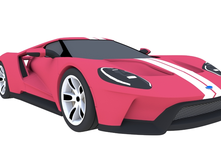 Ford GT - 2017 [150mm & Red] 3d printed 