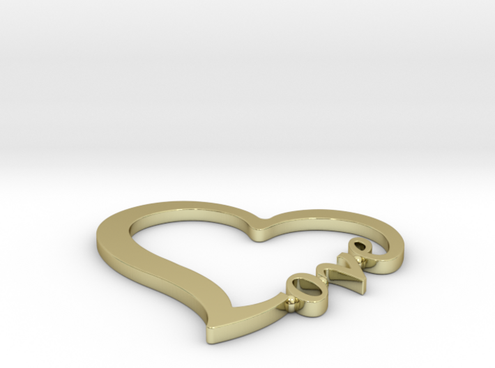 LOVE pendant 3d printed