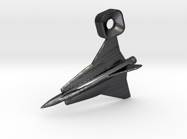 Saab Draken Keychain 3d printed