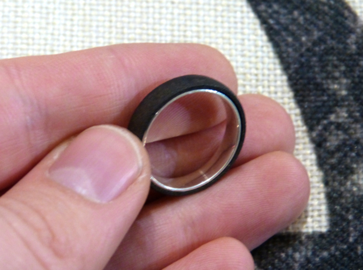 Outer ring for DIY bicolor ring 3d printed After assembly