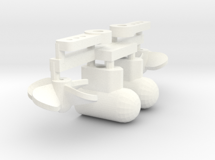 Azimuth thruster with 13mm props 3d printed 