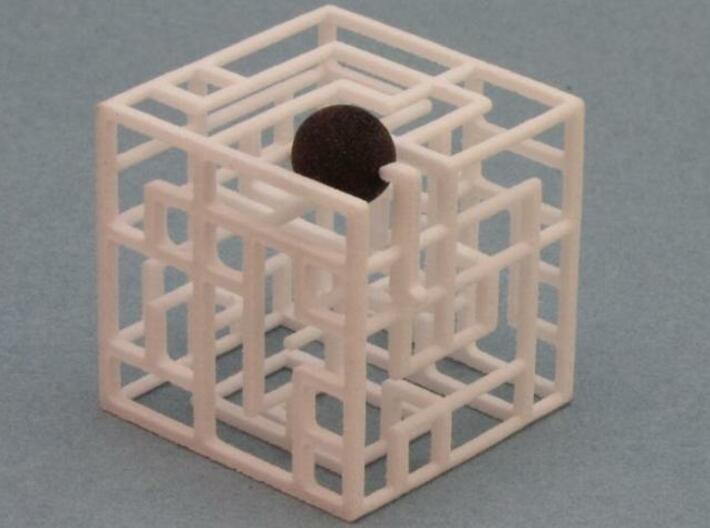 Zig Zag Zog 555 3d printed Ball at Exit