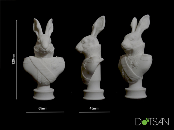 Small Viscount Hare Bust 3d printed 