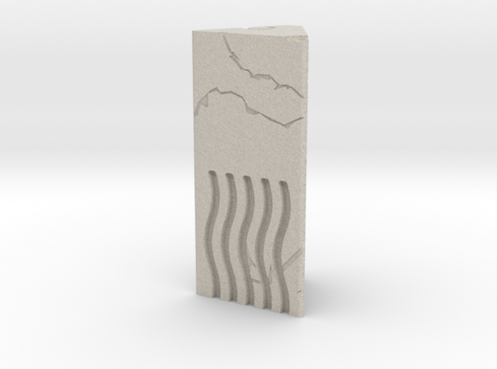 Fifth Element Stone Fire 3d printed