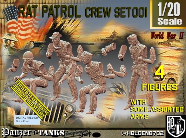 1/20 Rat Patrol Set001 3d printed