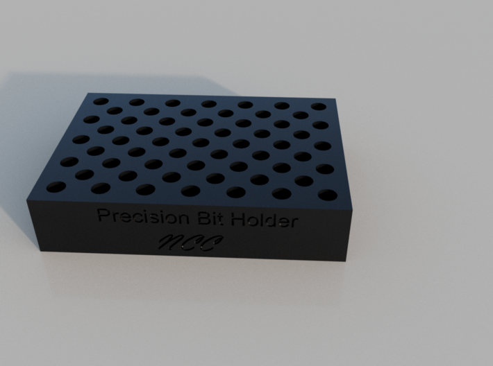 Precision bit holder By:NCC 3d printed 