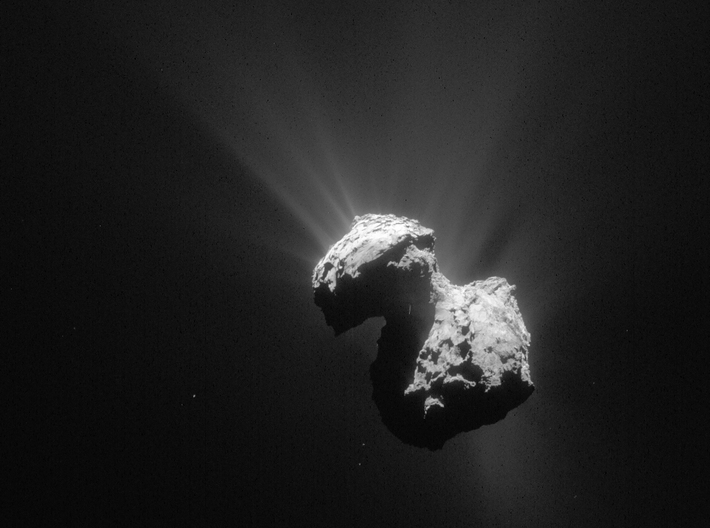Rosetta Mission Comet 67P Pendant 3d printed actual photo from Rosetta spacecraft