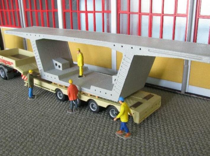 HO/1:87 Precast concrete bridge segment kit (wide  3d printed Diorama example
