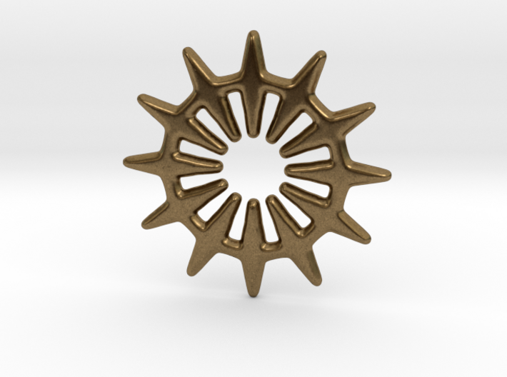 12 pointed star for pendants &amp; earrings 3d printed