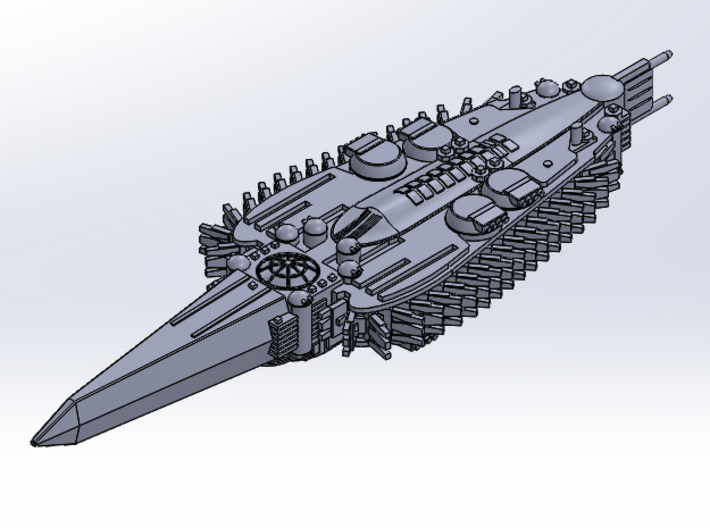 Last Exile. Standard Battleship of Ades Federation 3d printed