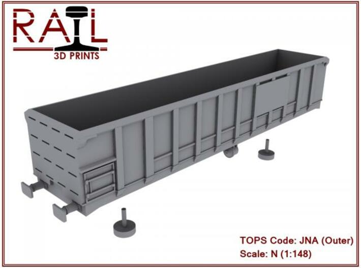 JNA (Outer) Mendip Rail Stone Wagon N Scale 3d printed