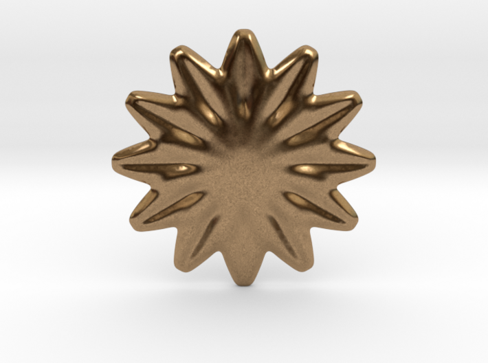 Flower shape for earrings or pendant 3d printed