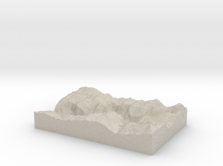 Model of Yosemite 3d printed