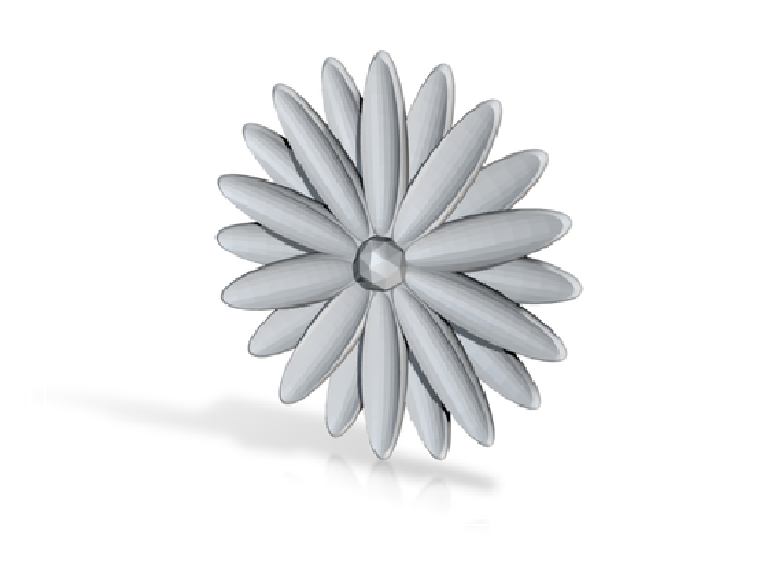 Hole Plug 0004 - flower 3d printed Generic Render