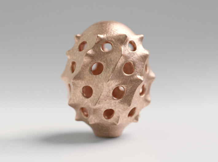 Cyrtophormis Radiolarian 3d printed A render based on the raw bronze images available on the internet.
