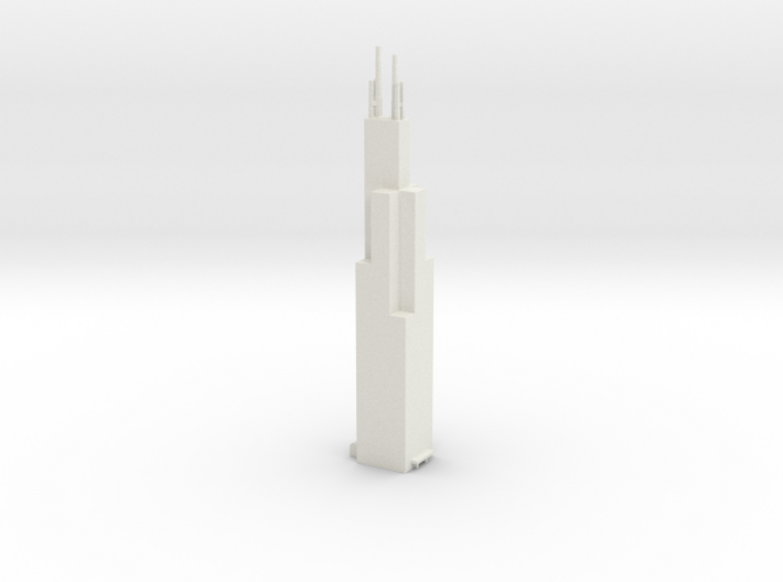 Willis/Sears Tower - Chicago (1:4000) 3d printed 