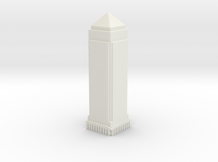 One Canada Square - London (1:4000) 3d printed 