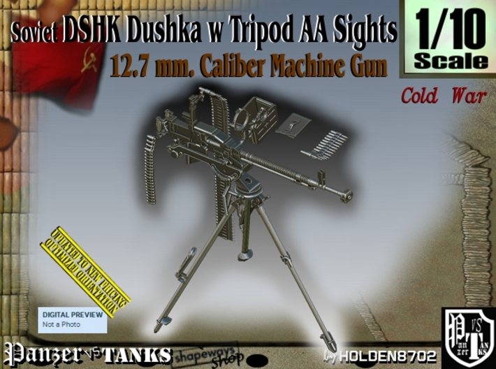 1/10 DSHK Dushka w-Tripod AA Sights 3d printed