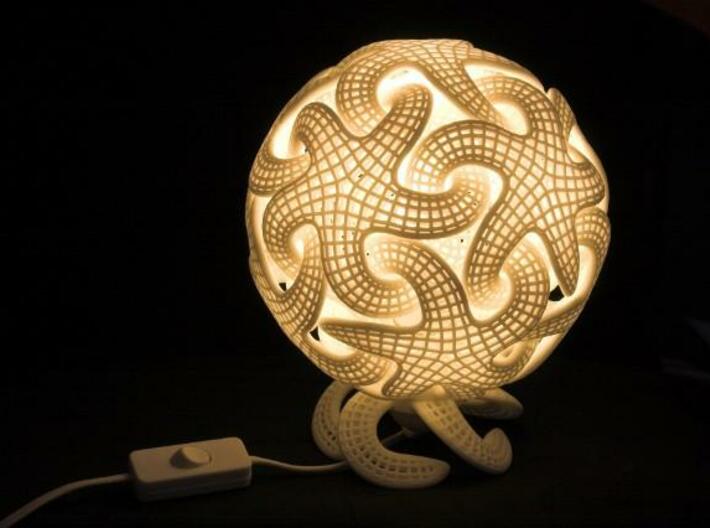 Starfish lamp 3d printed 