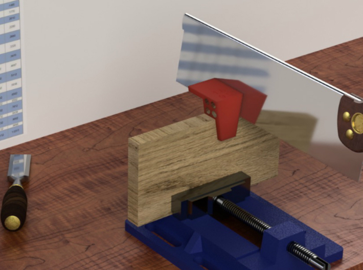 Dovetail Saw Guide (1:6 or 9.5°) 3d printed