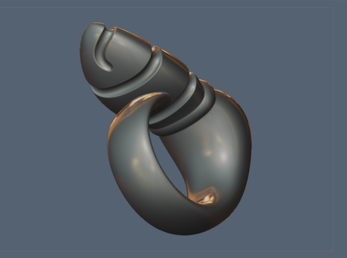 Chrysalis Ring 1 - Size 9 (18.95 mm) 3d printed 