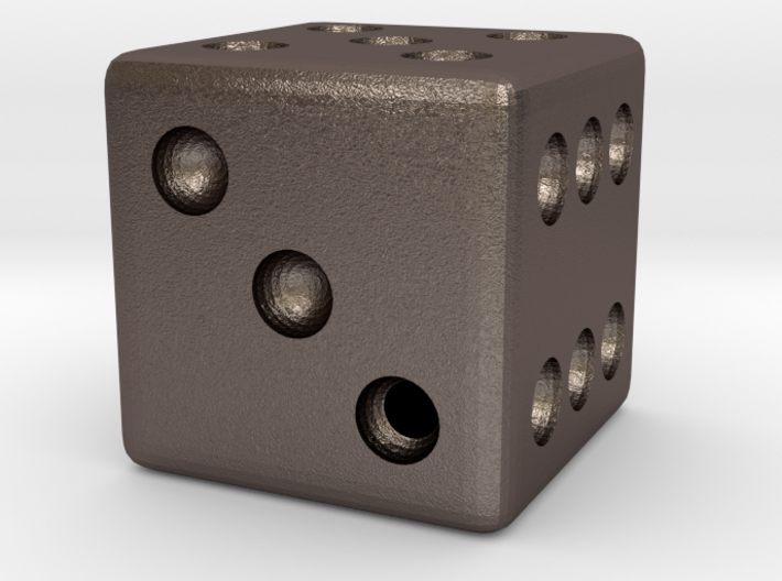 Weighted Dice (Favors a Roll of 3) 3d printed