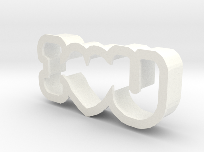 I Love You cookie cutter 3d printed