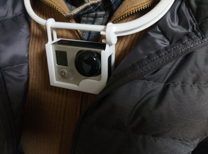 GoPRO Mount for Neck (for HERO3) 3d printed