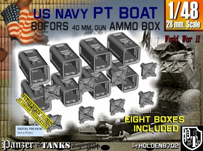 1/48 Bofors Ammo Box Set101 3d printed