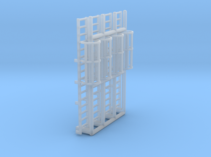 N Scale Cage Ladder 32mm (Platform) 3d printed