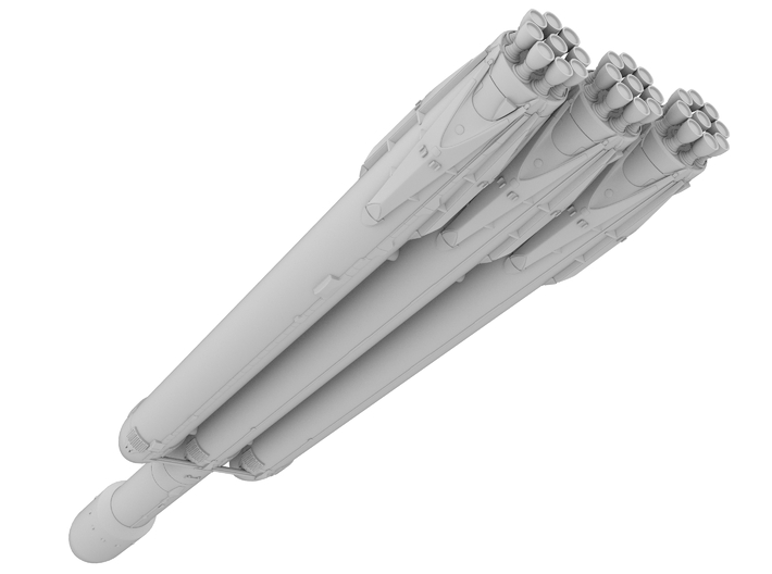 250mm - SpaceX Falcon Heavy 3d printed 