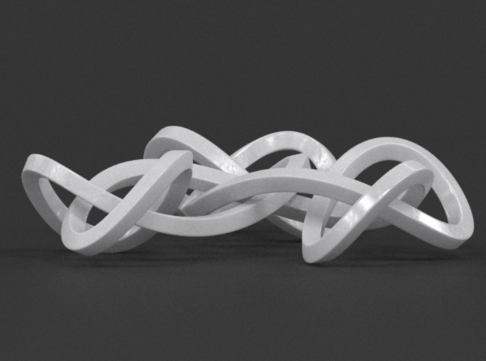 Triple Knot Pendant 3d printed 