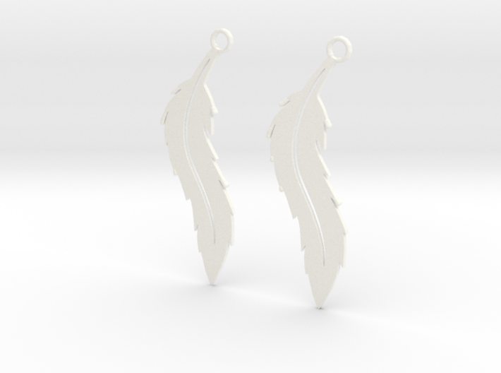 Feather Earrings V2 3d printed