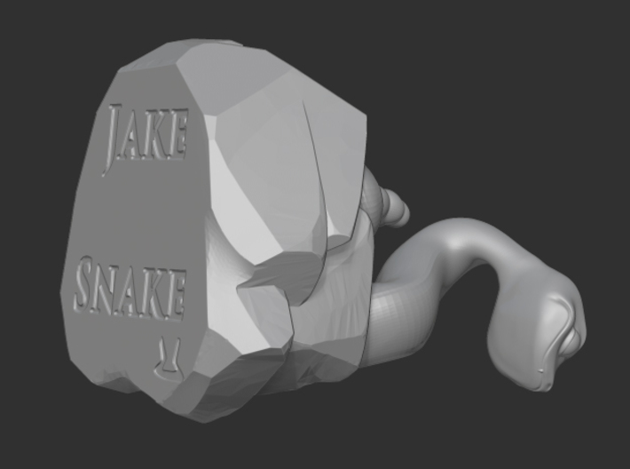 Jake the Snake 3d printed jake the snake