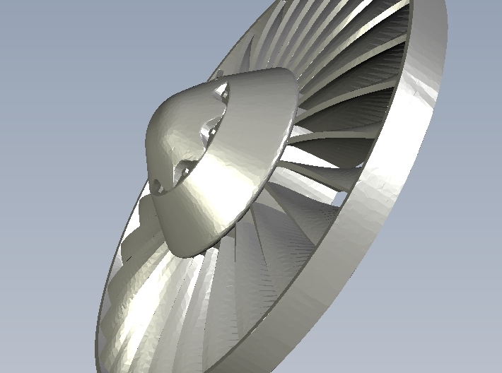 Ø26mm jet engine turbine fan B x 2 3d printed 