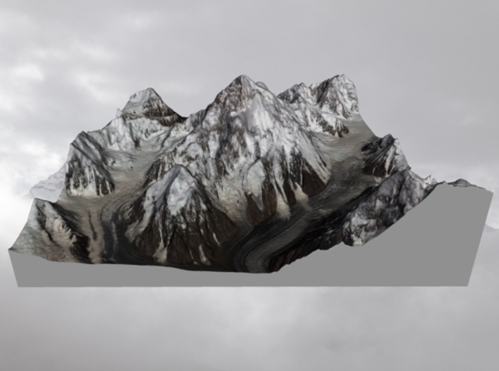 K2 / Mount Godwin-Austen: 6" 3d printed 