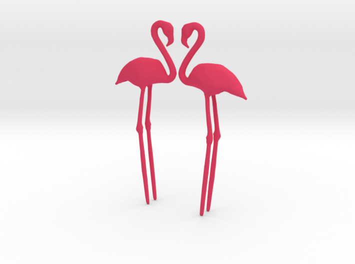 Flamingo Cake Topper 2X 3d printed 