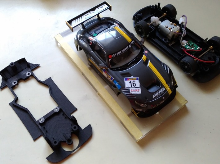 1/32 Chassis Carrera AMG GT 3d printed 
