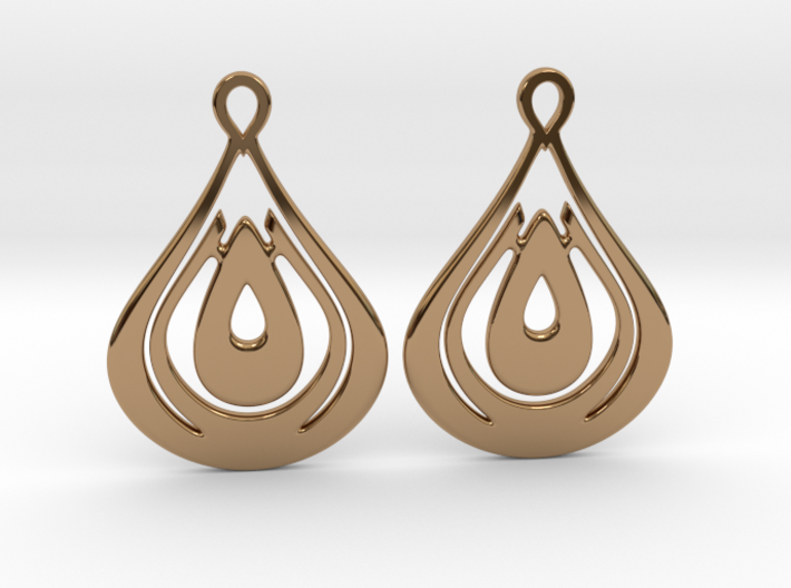 Drops Earrings 3d printed