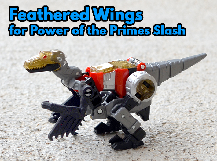 Wings for PotP Dinobot Slash 3d printed beast mode wings