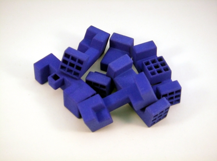 Piston Burr Puzzle 3d printed Pile of Pieces