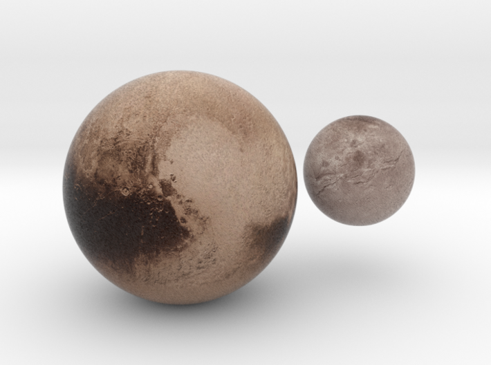 Pluto & Charon - 13 July 3d printed 