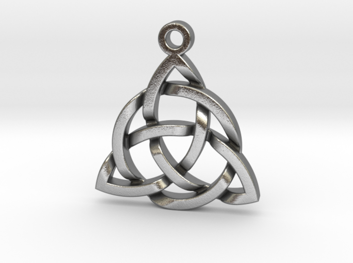 Triquetra Celtic Knot Good Luck Pendant 3d printed