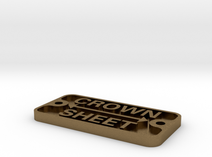 2.5&quot; scale Crown Sheet plate 3d printed