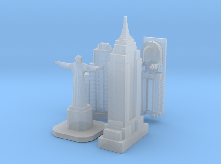 Victory Cities #2D: Americas (larger) 3d printed
